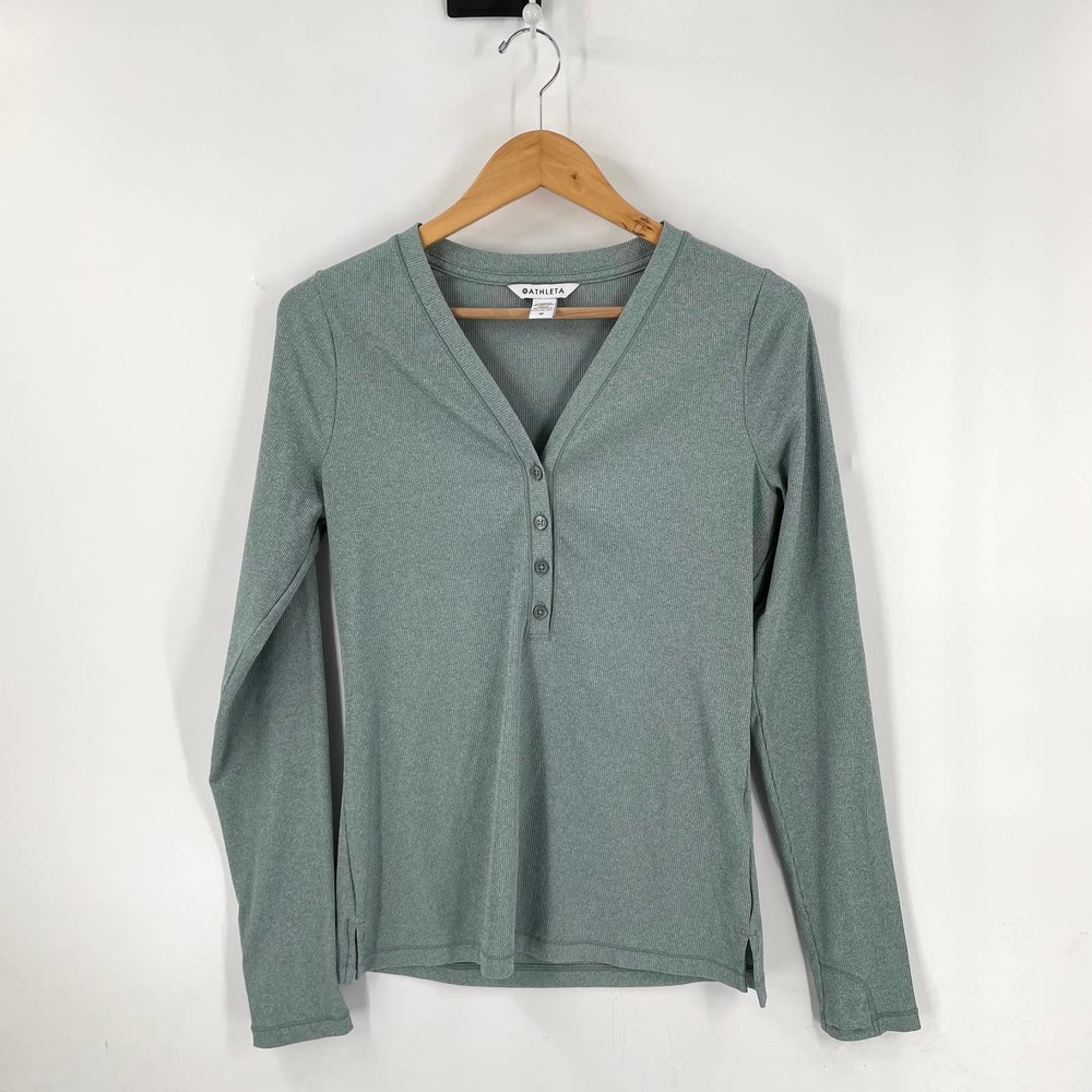Athleta Green Long Sleeve Top